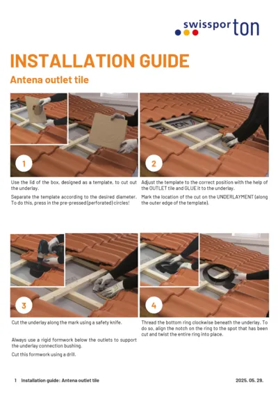 Installation guide Antenna outlet 2025 EN