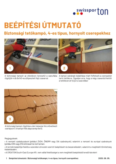 swissportTON_Beépítési_útmutató_Tetőbiztonsagi_kampó_típus4_hornyolt_2025_HU.pdf