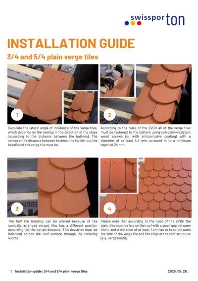 Installation guide Plain verge tiles 2026 EN